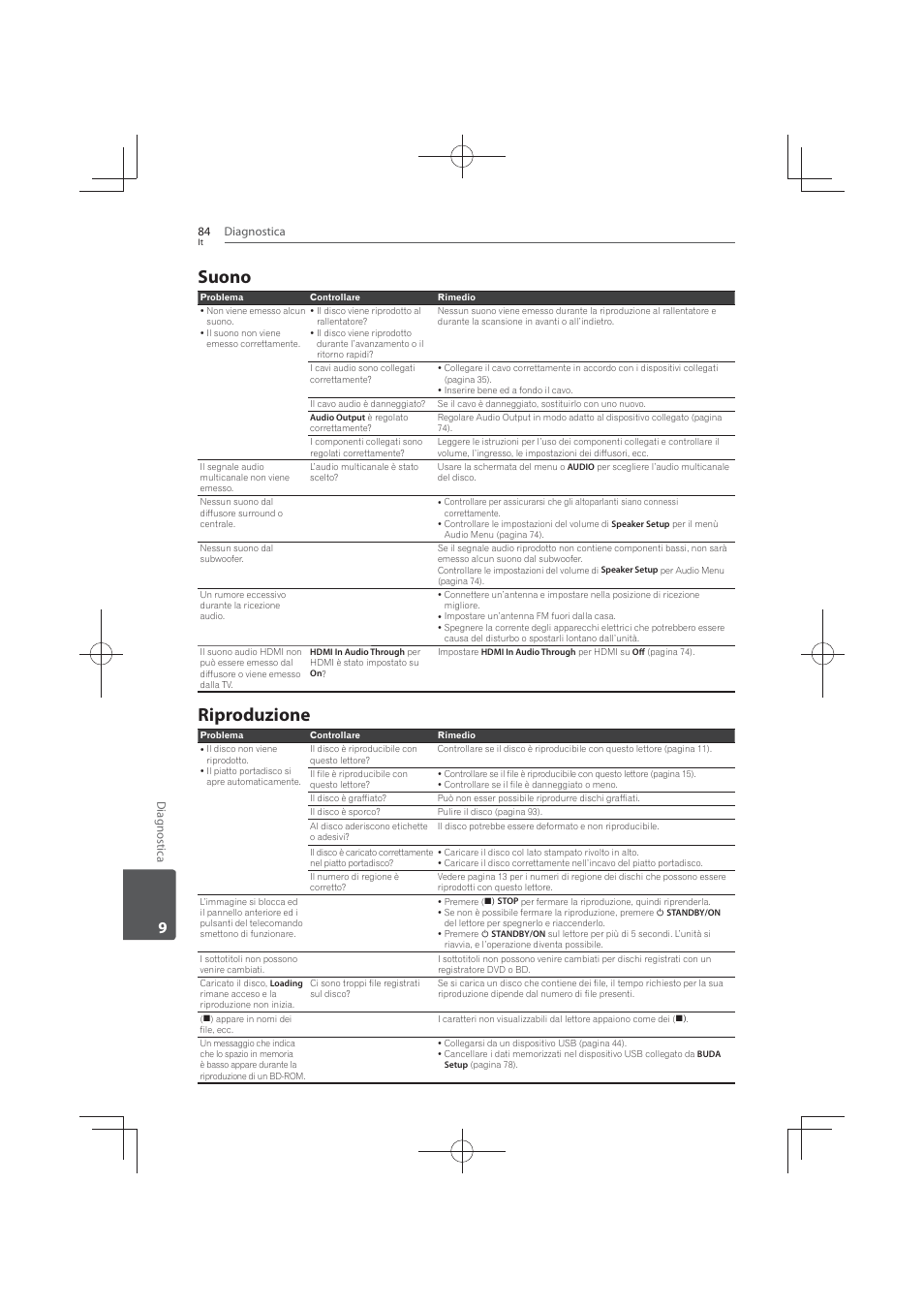 Suono, Riproduzione | Pioneer MCS-FS131 User Manual | Page 374 / 576