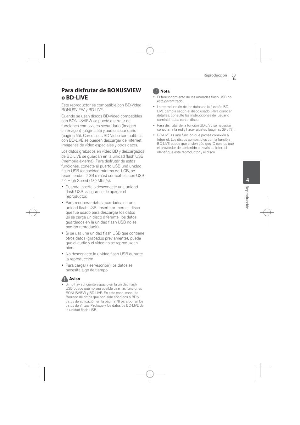 Para disfrutar de bonusview o bd-live | Pioneer MCS-FS131 User Manual | Page 531 / 576