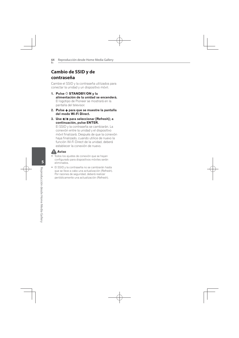 Cambio de ssid y de contraseña | Pioneer MCS-FS131 User Manual | Page 542 / 576