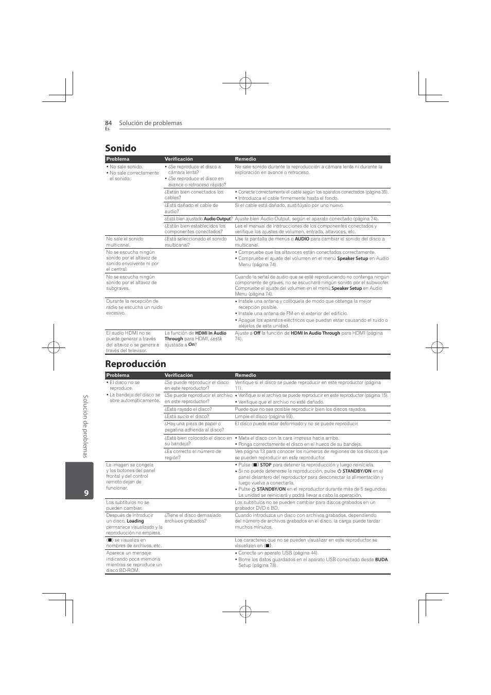 Sonido, Reproducción | Pioneer MCS-FS131 User Manual | Page 562 / 576