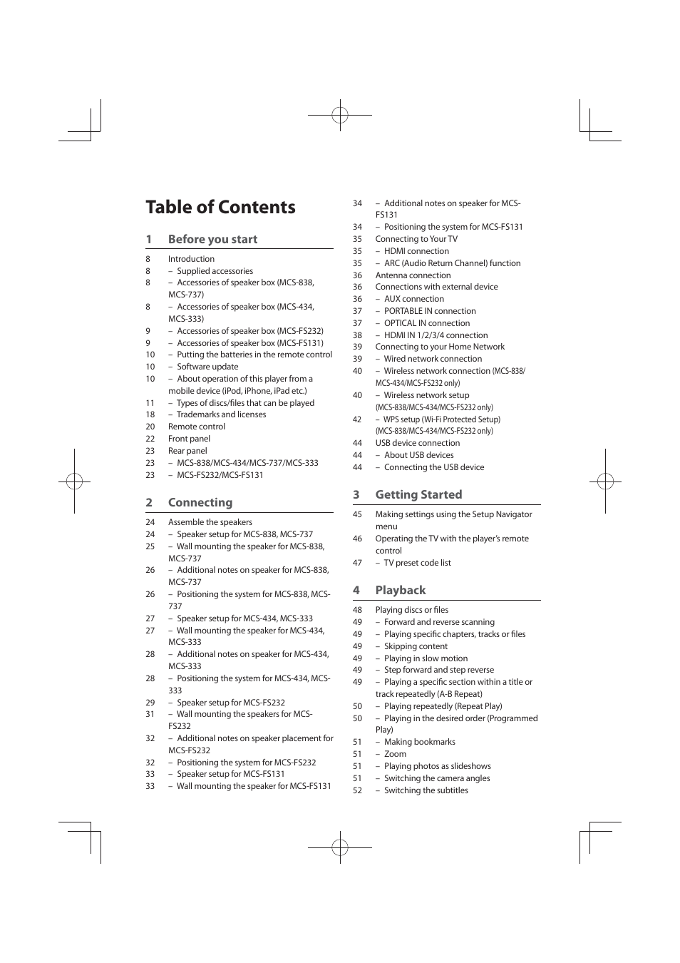 Pioneer MCS-FS131 User Manual | Page 6 / 576