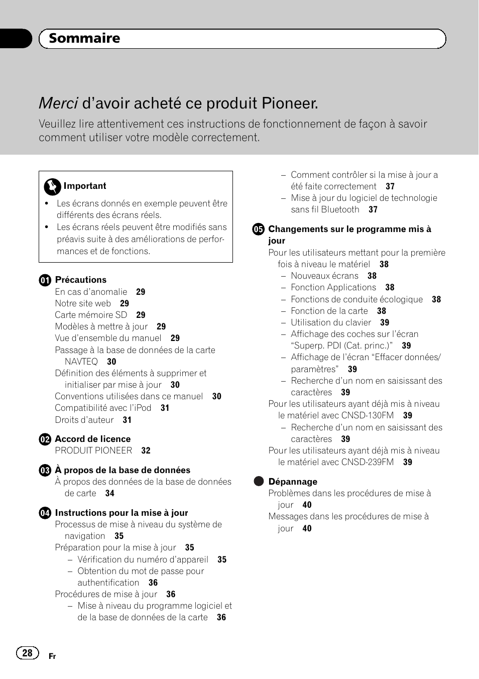 Pioneer AVIC-F310BT User Manual | Page 28 / 100