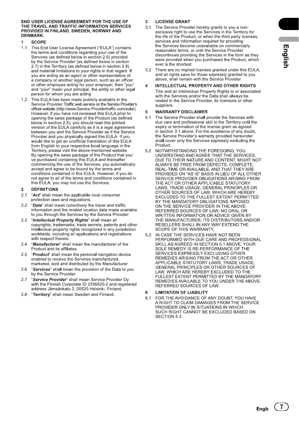 Pioneer AVIC-F310BT User Manual | Page 7 / 100