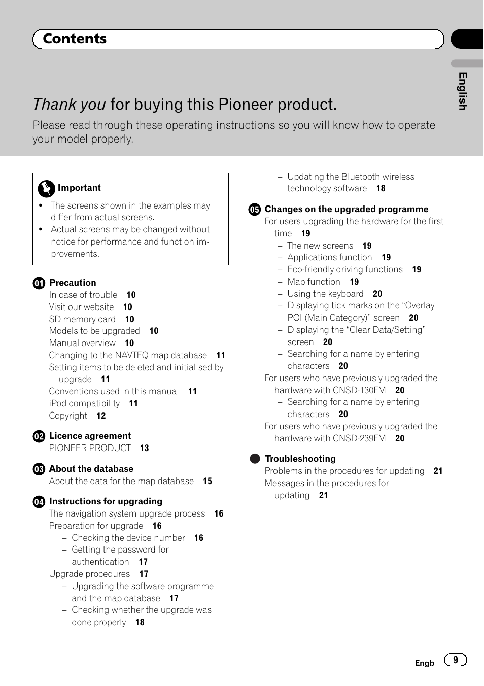 Pioneer AVIC-F310BT User Manual | Page 9 / 100