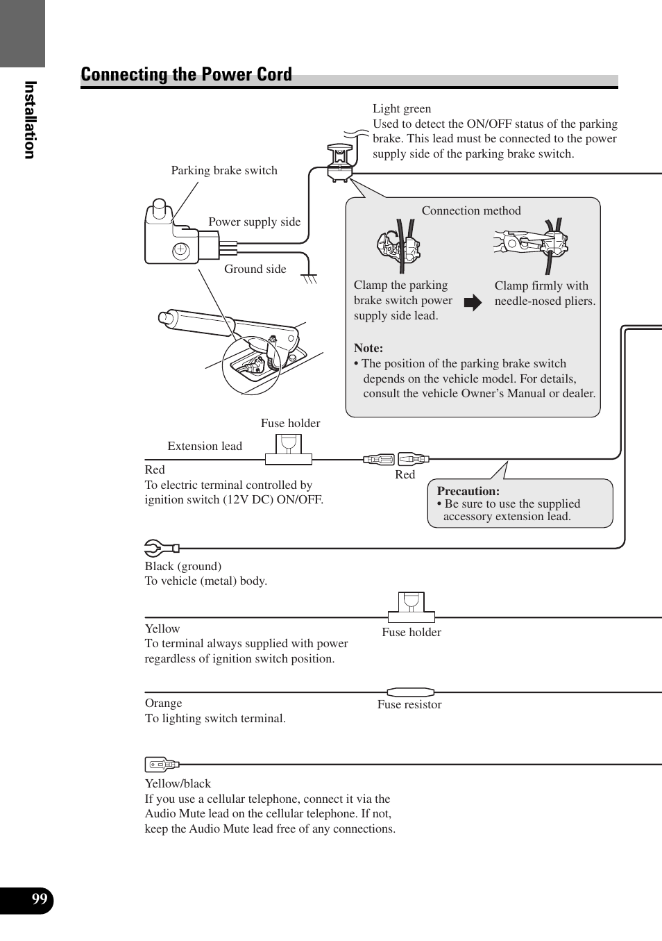 Connecting the power cord | Pioneer AVM-P9000R User Manual | Page 100 / 112