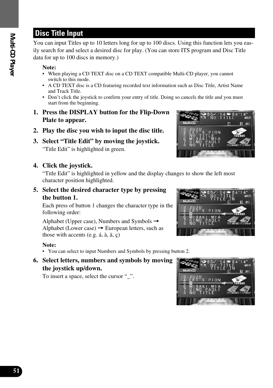 Disc title input | Pioneer AVM-P9000R User Manual | Page 52 / 112