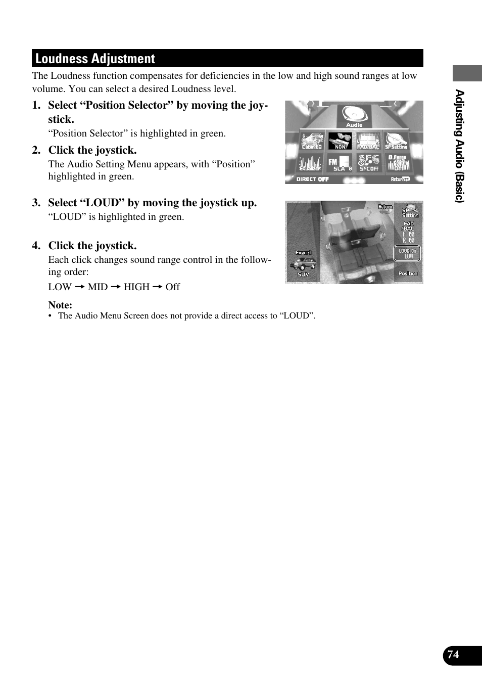 Loudness adjustment | Pioneer AVM-P9000R User Manual | Page 75 / 112