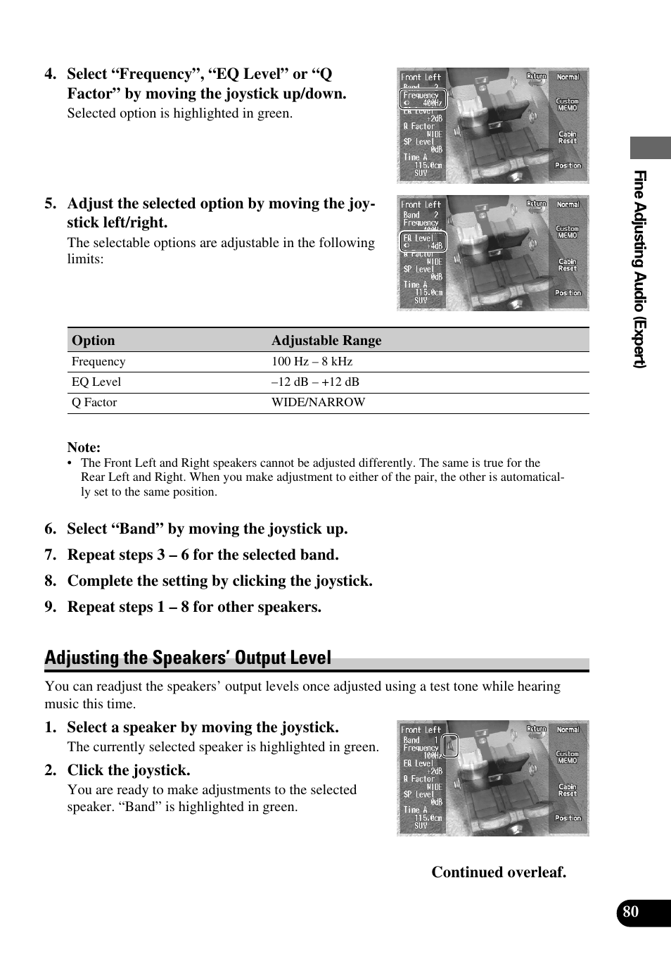 Adjusting the speakers’ output level | Pioneer AVM-P9000R User Manual | Page 81 / 112