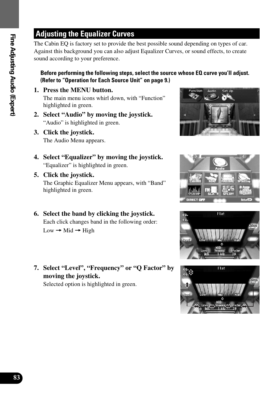 Adjusting the equalizer curves | Pioneer AVM-P9000R User Manual | Page 84 / 112