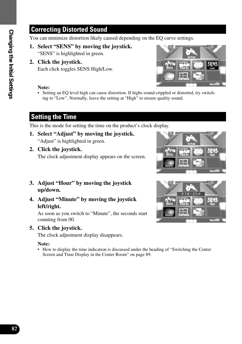 Correcting distorted sound setting the time, Correcting distorted sound, Setting the time | Pioneer AVM-P9000R User Manual | Page 88 / 112