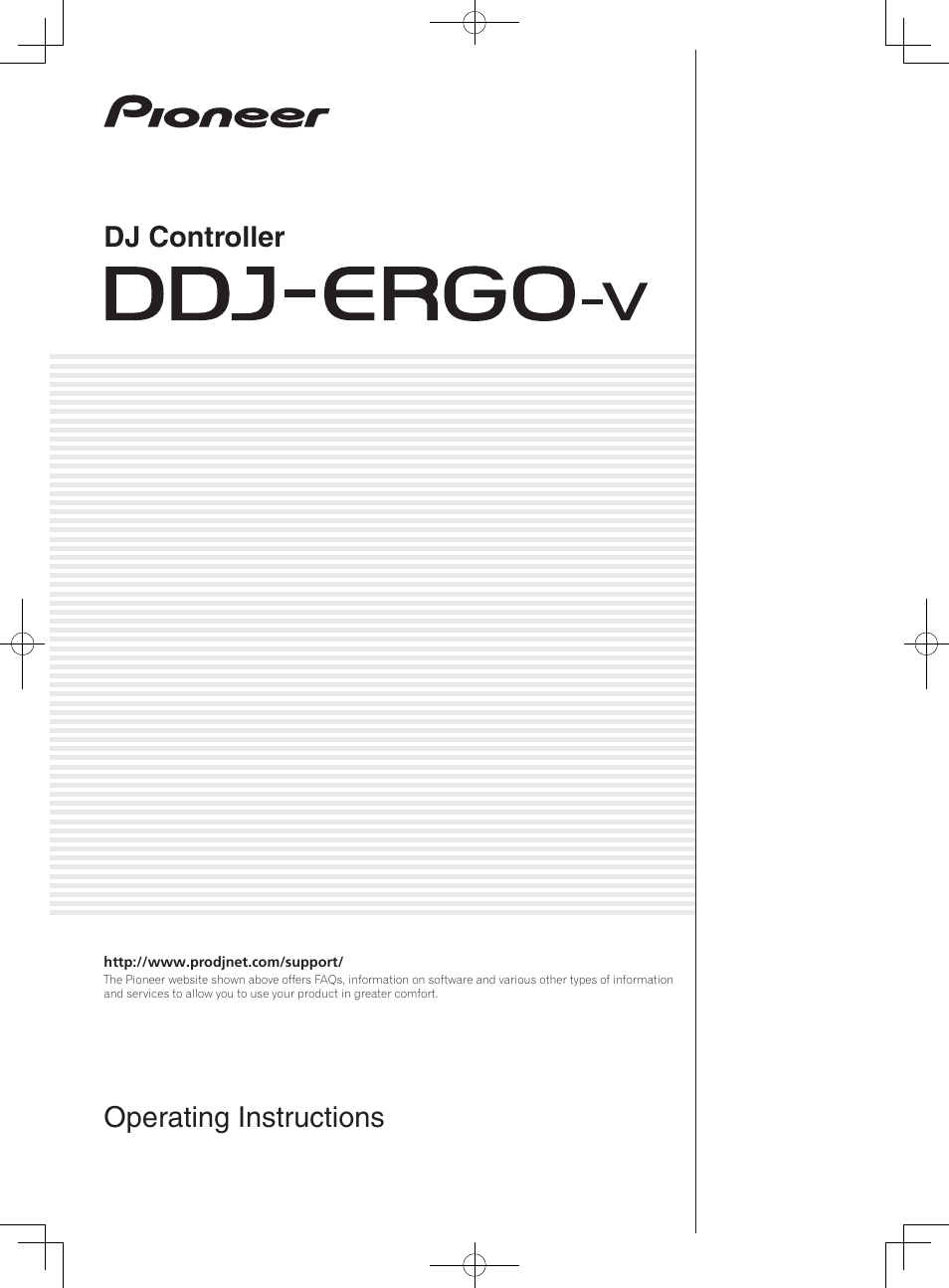 Pioneer DDJ-ERGO-V User Manual | 32 pages