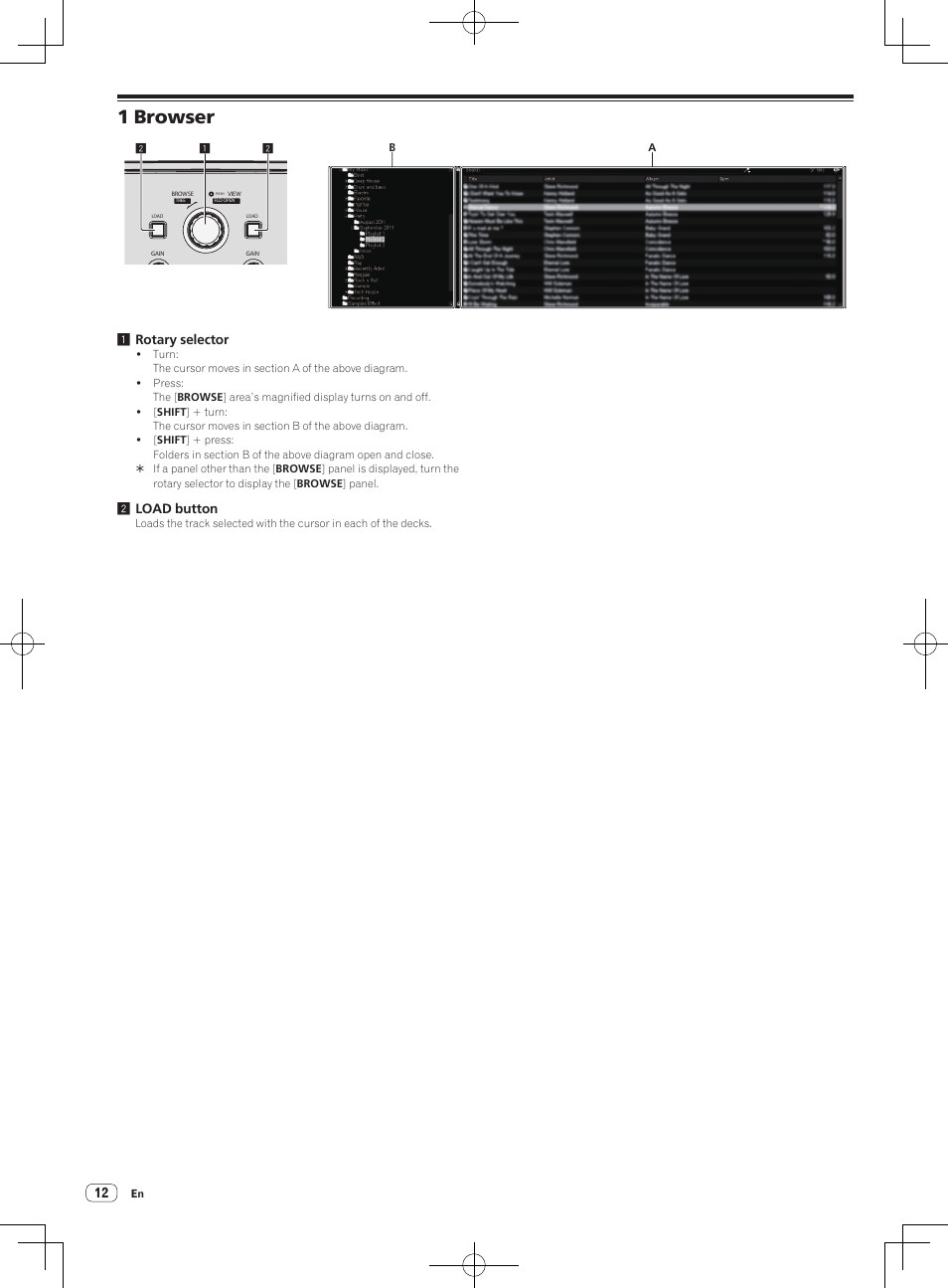 1 browser | Pioneer DDJ-ERGO-V User Manual | Page 12 / 32