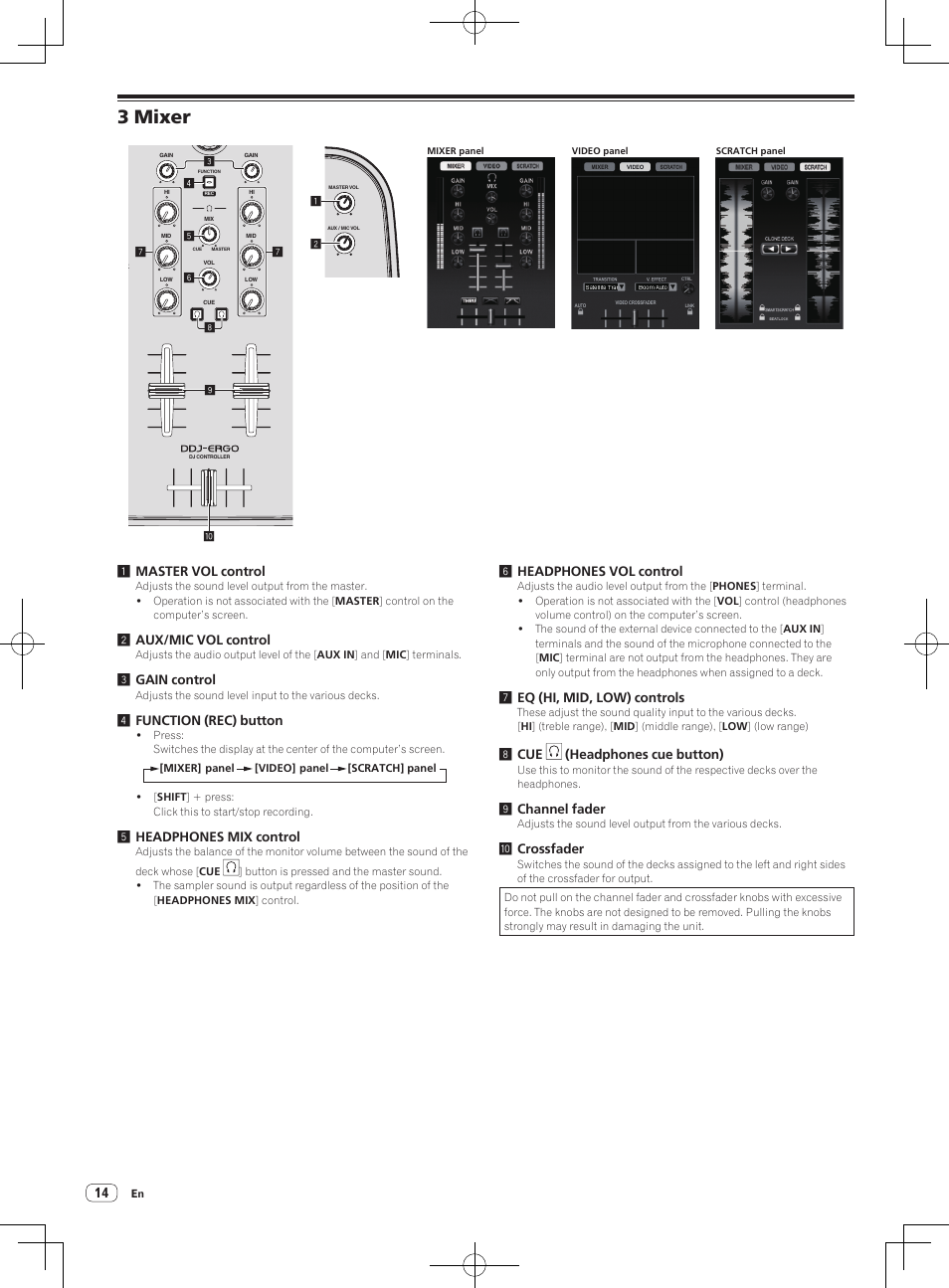 3 mixer | Pioneer DDJ-ERGO-V User Manual | Page 14 / 32