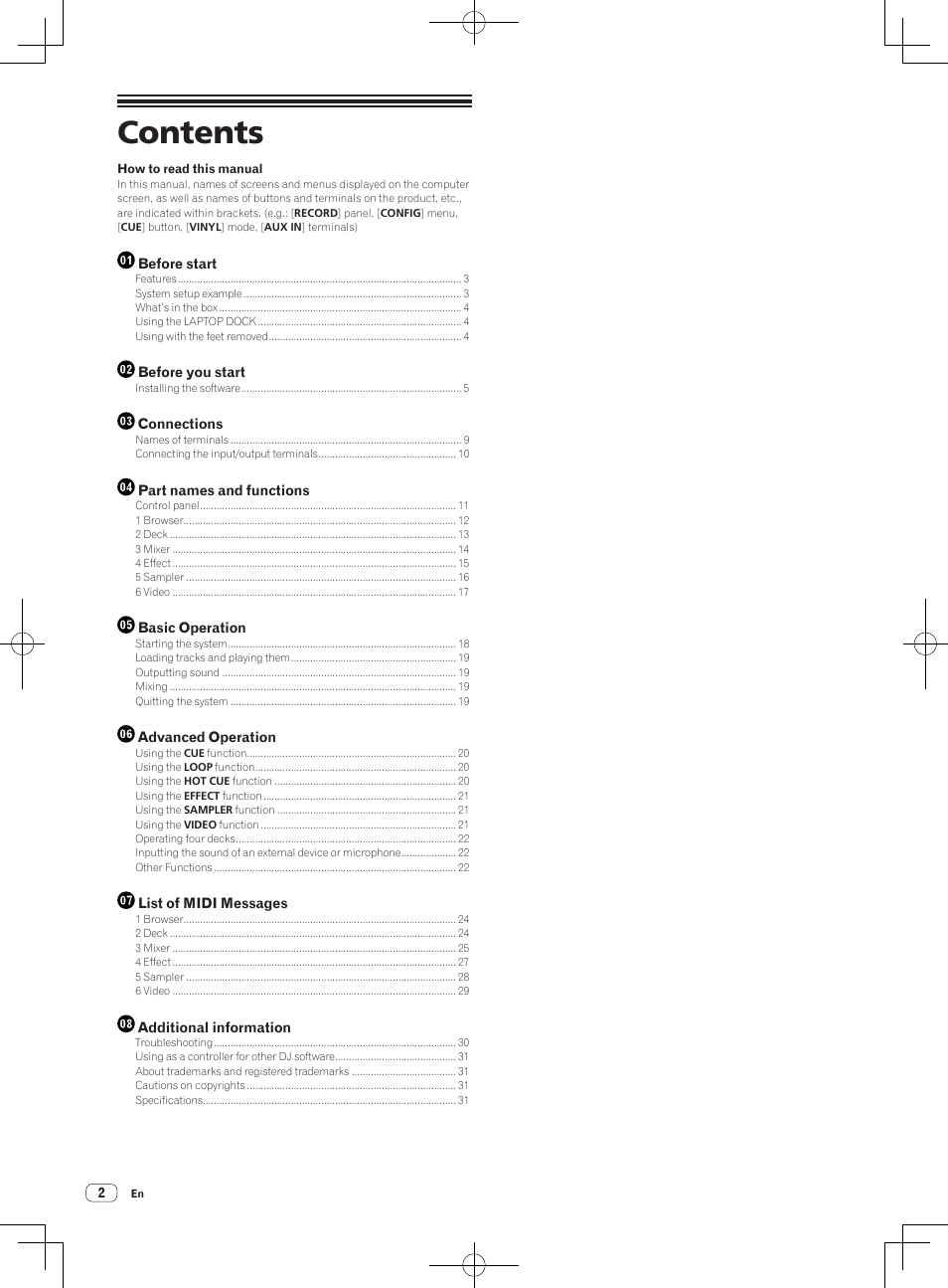 Pioneer DDJ-ERGO-V User Manual | Page 2 / 32