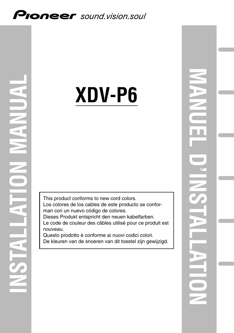 Pioneer XDV-P6 User Manual | 86 pages