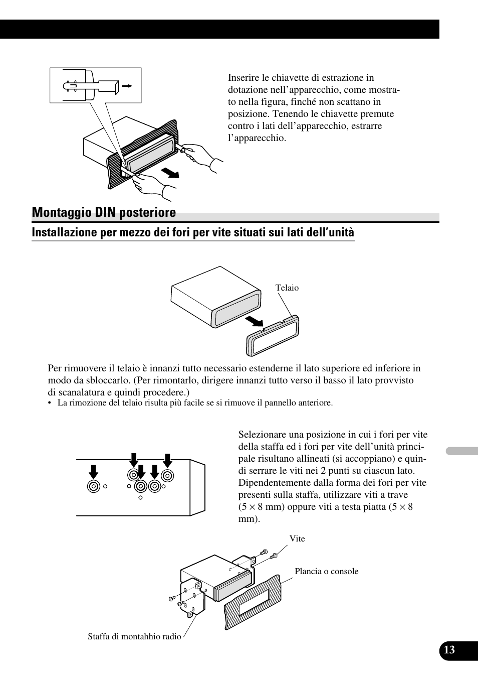 Montaggio din posteriore | Pioneer XDV-P6 User Manual | Page 69 / 86