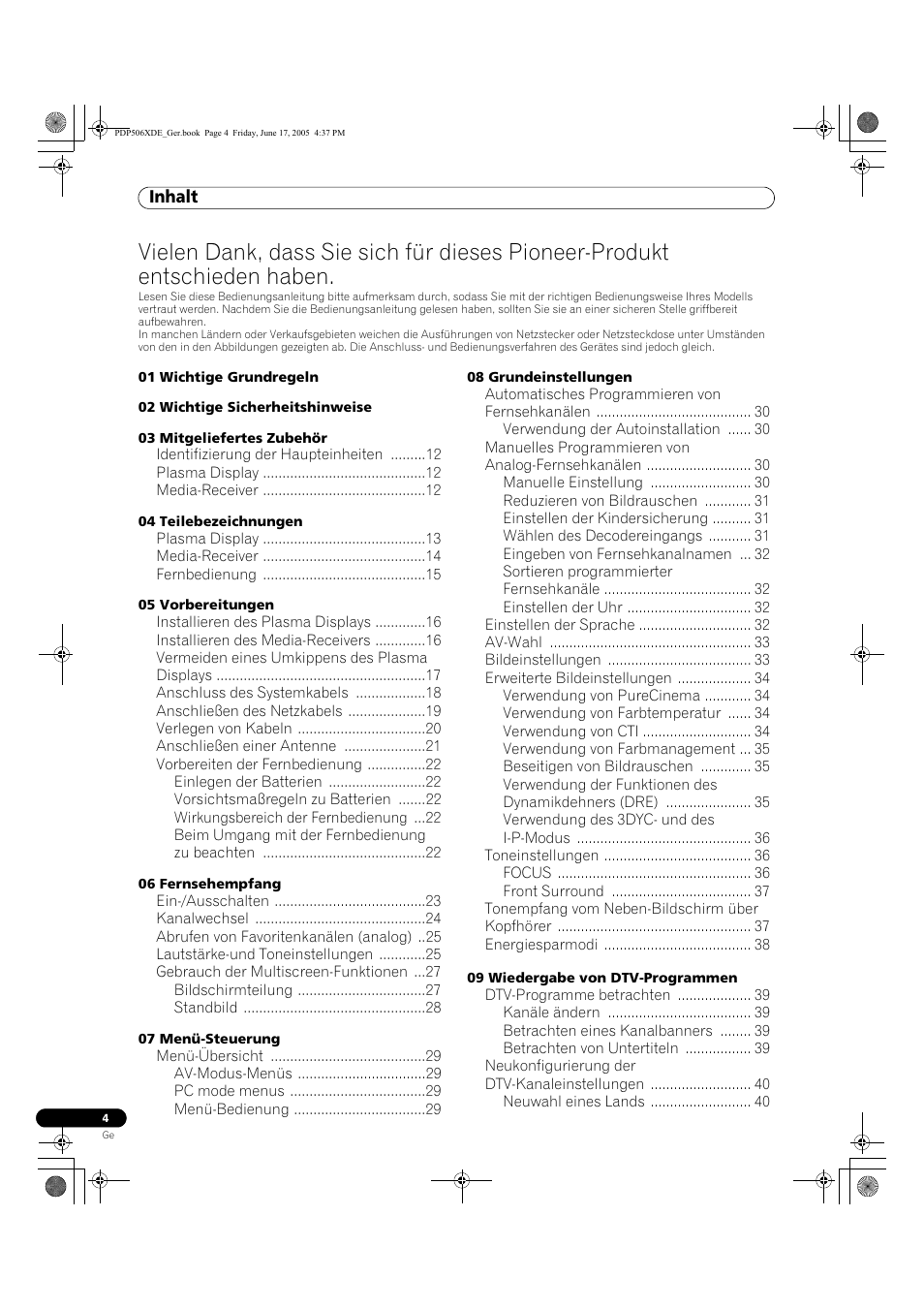 Bedienungsanleitung | Pioneer PDP-506XDE User Manual | Page 160 / 236