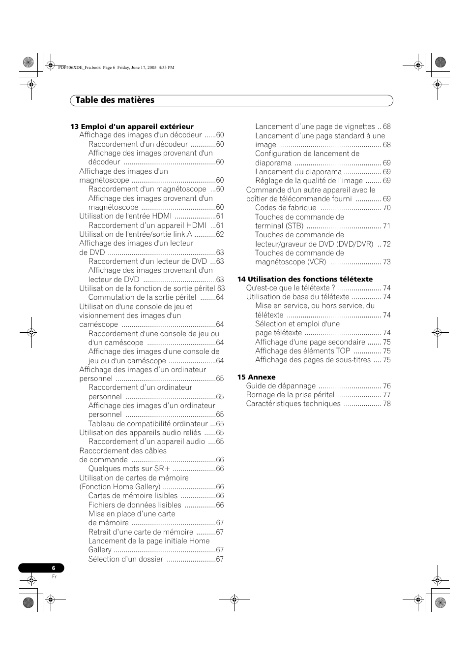 Pioneer PDP-506XDE User Manual | Page 84 / 236