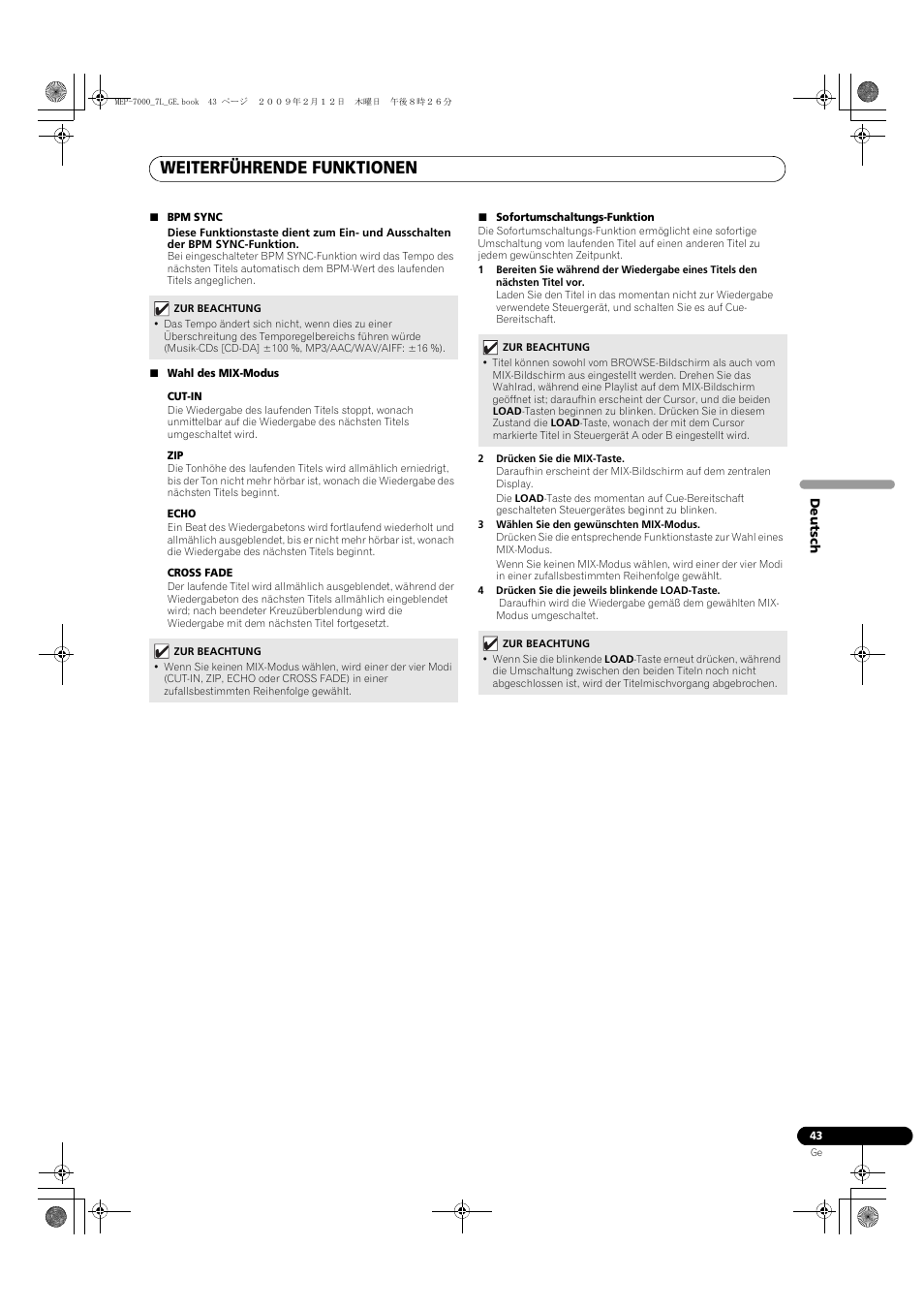 Weiterführende funktionen | Pioneer MEP-7000 User Manual | Page 179 / 208