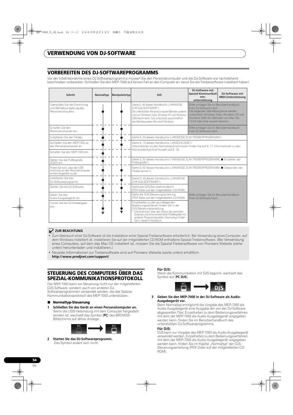 Vorbereiten des dj-softwareprogramms, Verwendung von dj-software | Pioneer MEP-7000 User Manual | Page 190 / 208