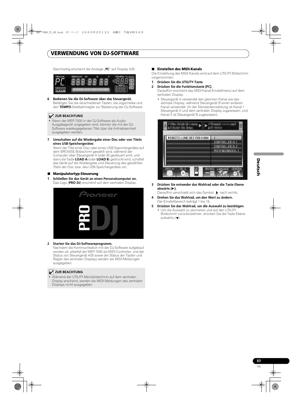 Verwendung von dj-software | Pioneer MEP-7000 User Manual | Page 193 / 208