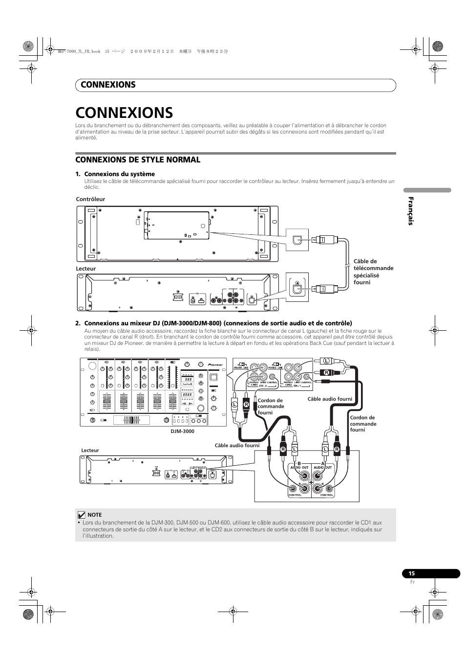 Connexions, Connexions de style normal, Français | Connexions du système | Pioneer MEP-7000 User Manual | Page 83 / 208