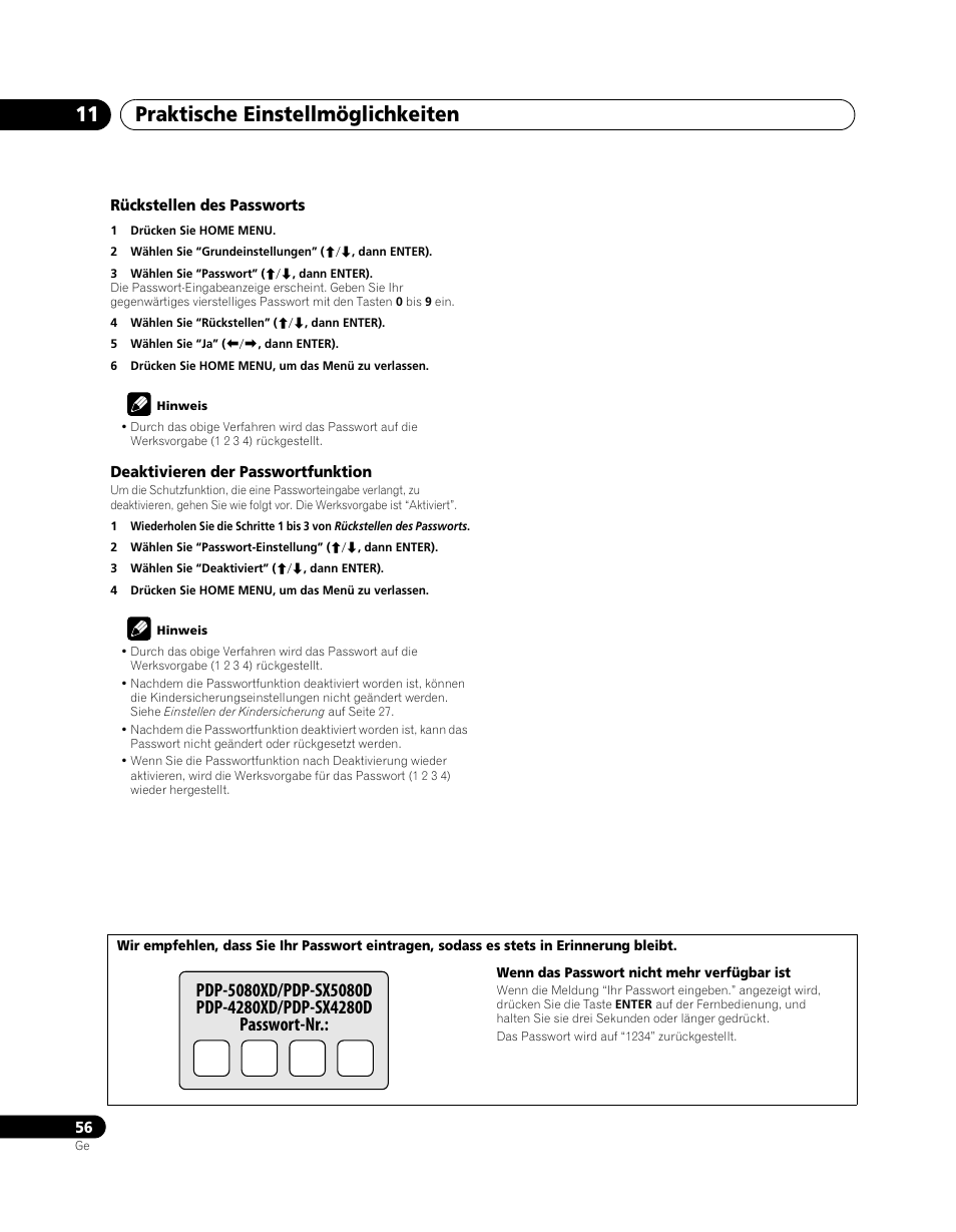 Praktische einstellmöglichkeiten 11 | Pioneer PDP-SX5080D User Manual | Page 212 / 236