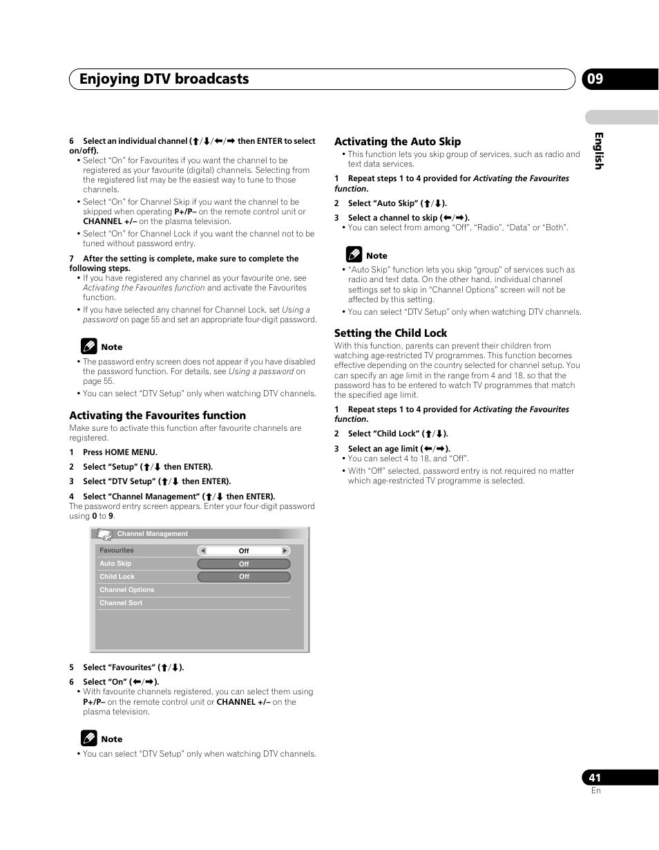 Enjoying dtv broadcasts 09 | Pioneer PDP-SX5080D User Manual | Page 41 / 236