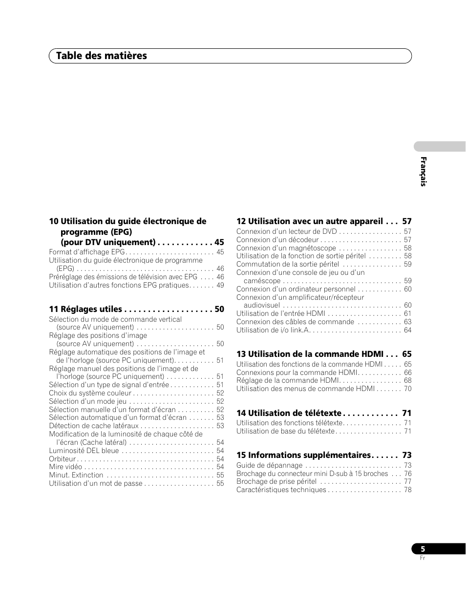 Pioneer PDP-SX5080D User Manual | Page 83 / 236