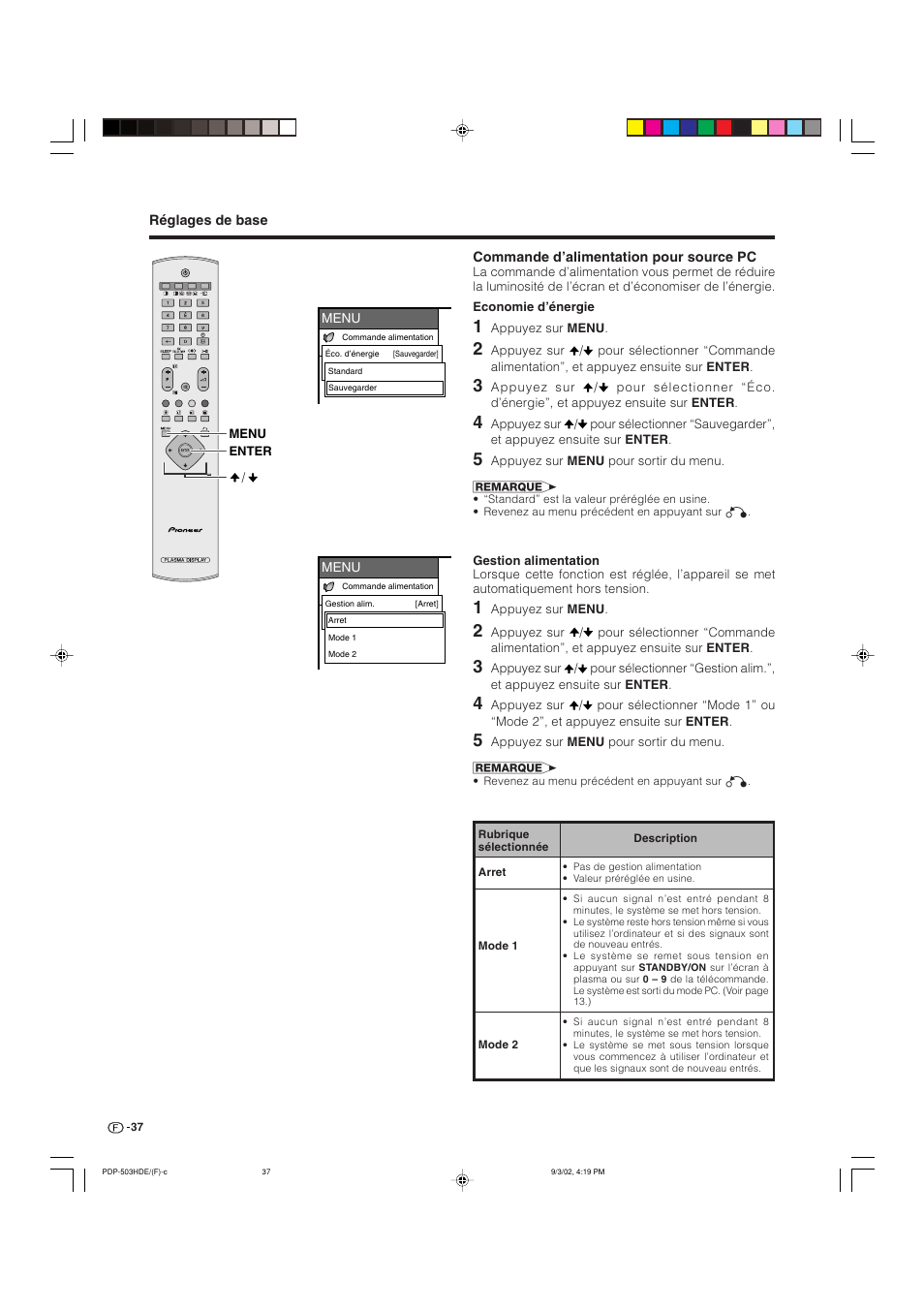 Pioneer PDP-503HDE User Manual | Page 103 / 194
