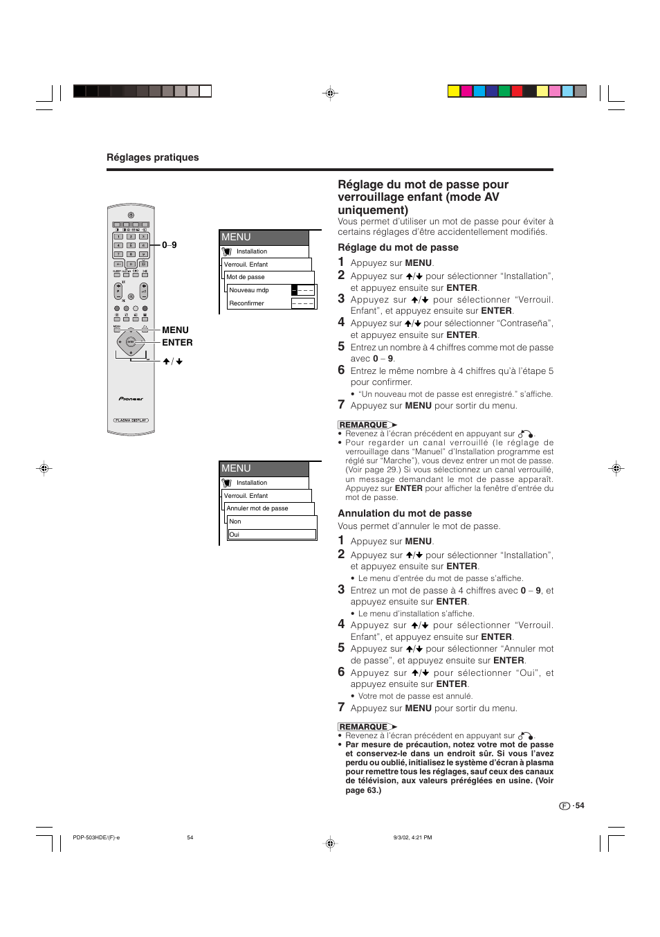 Pioneer PDP-503HDE User Manual | Page 120 / 194