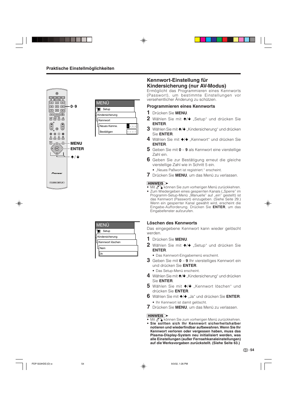 Pioneer PDP-503HDE User Manual | Page 184 / 194