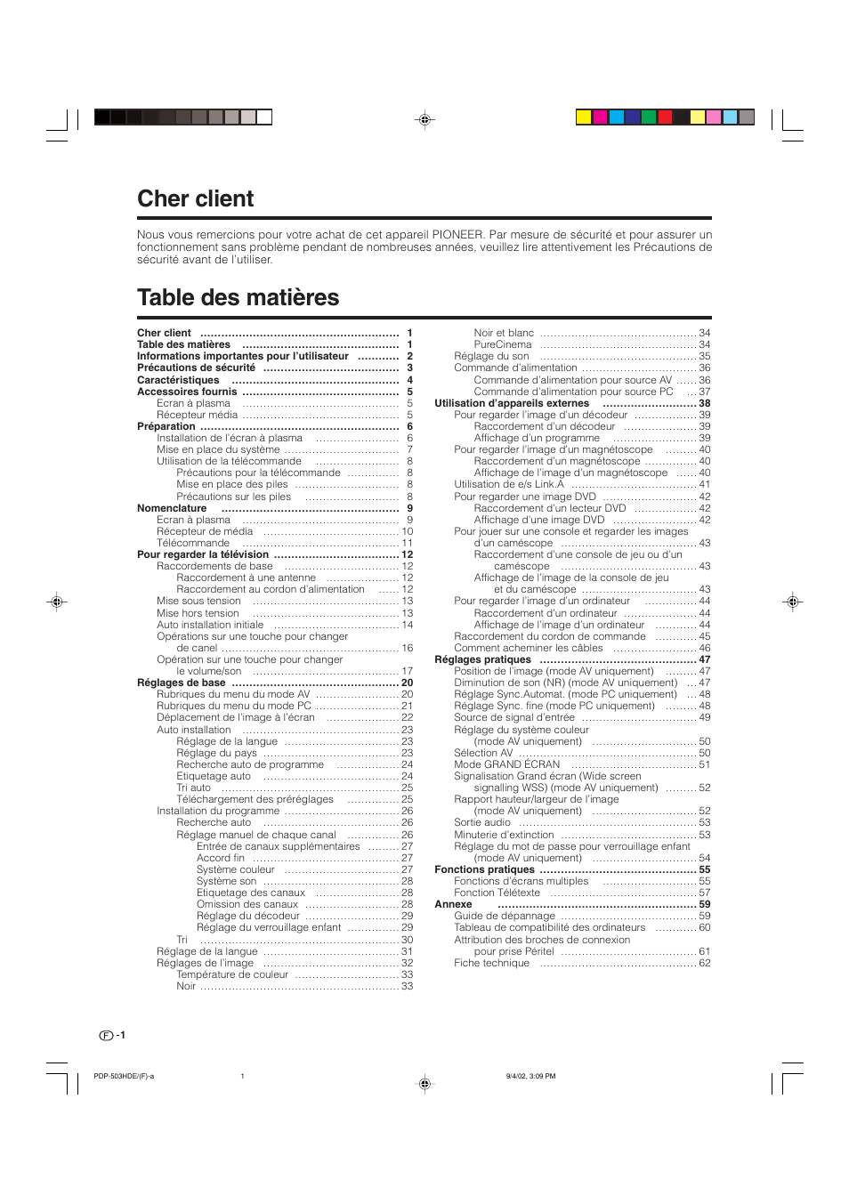 Pioneer PDP-503HDE User Manual | Page 67 / 194