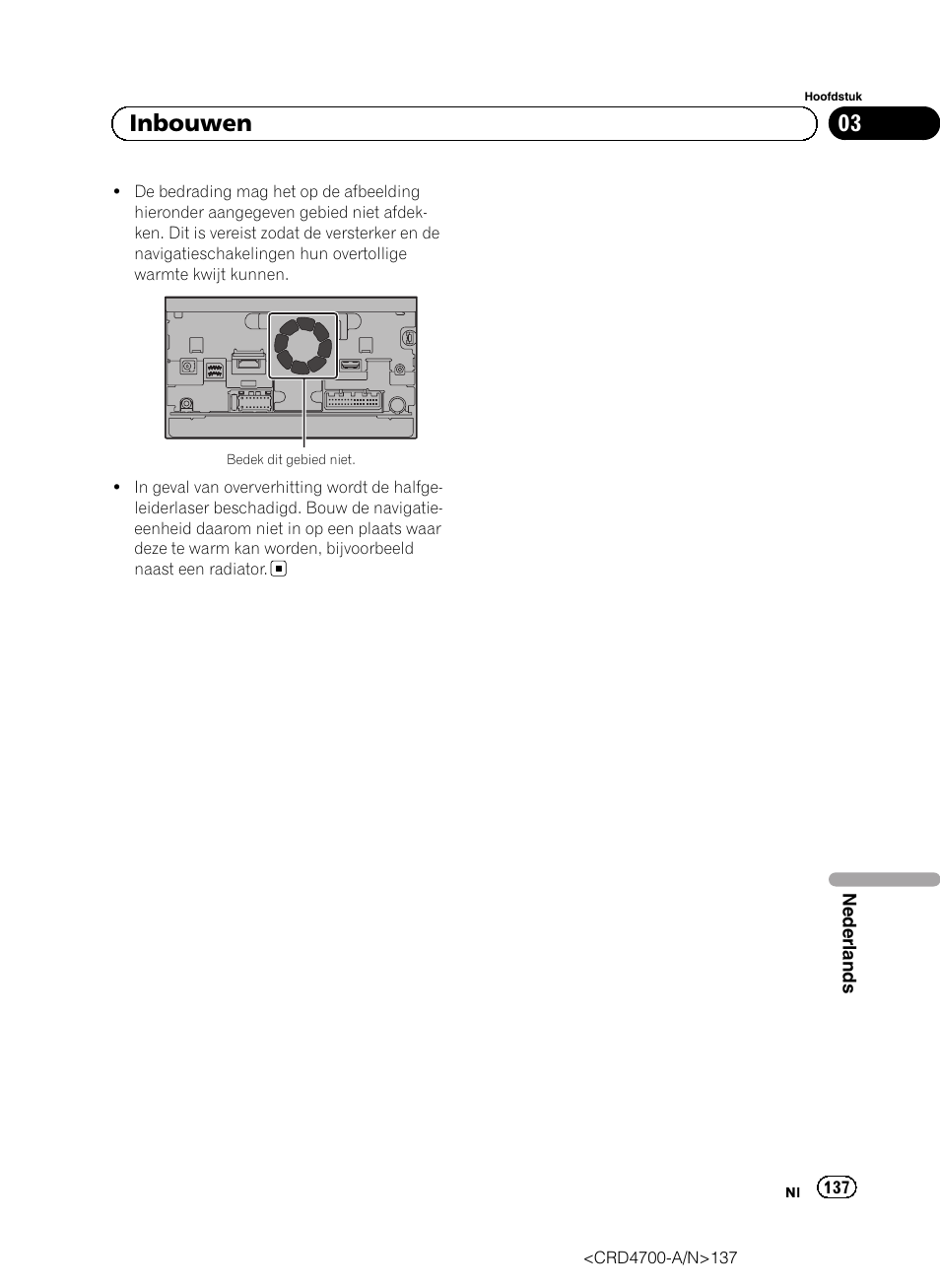 03 inbouwen | Pioneer AVIC-F850BT User Manual | Page 137 / 148