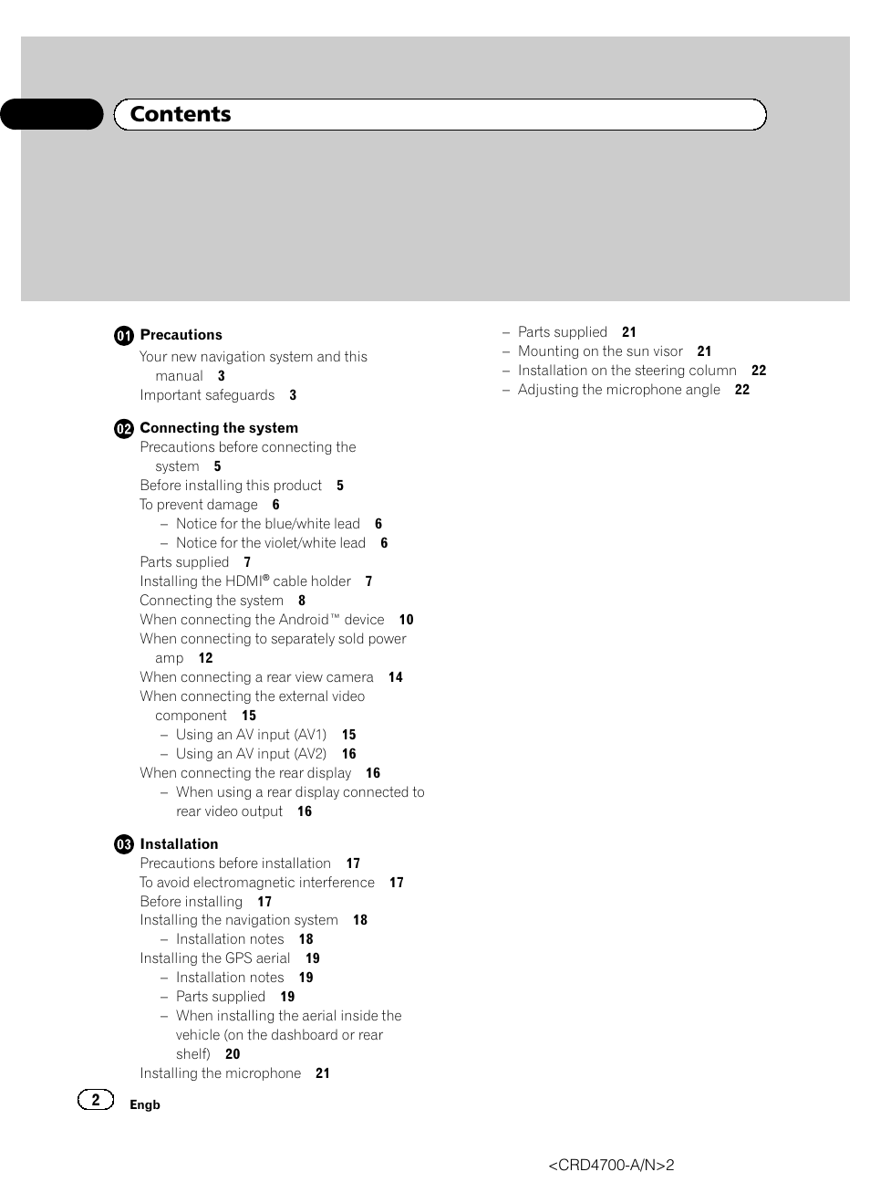 Pioneer AVIC-F850BT User Manual | Page 2 / 148