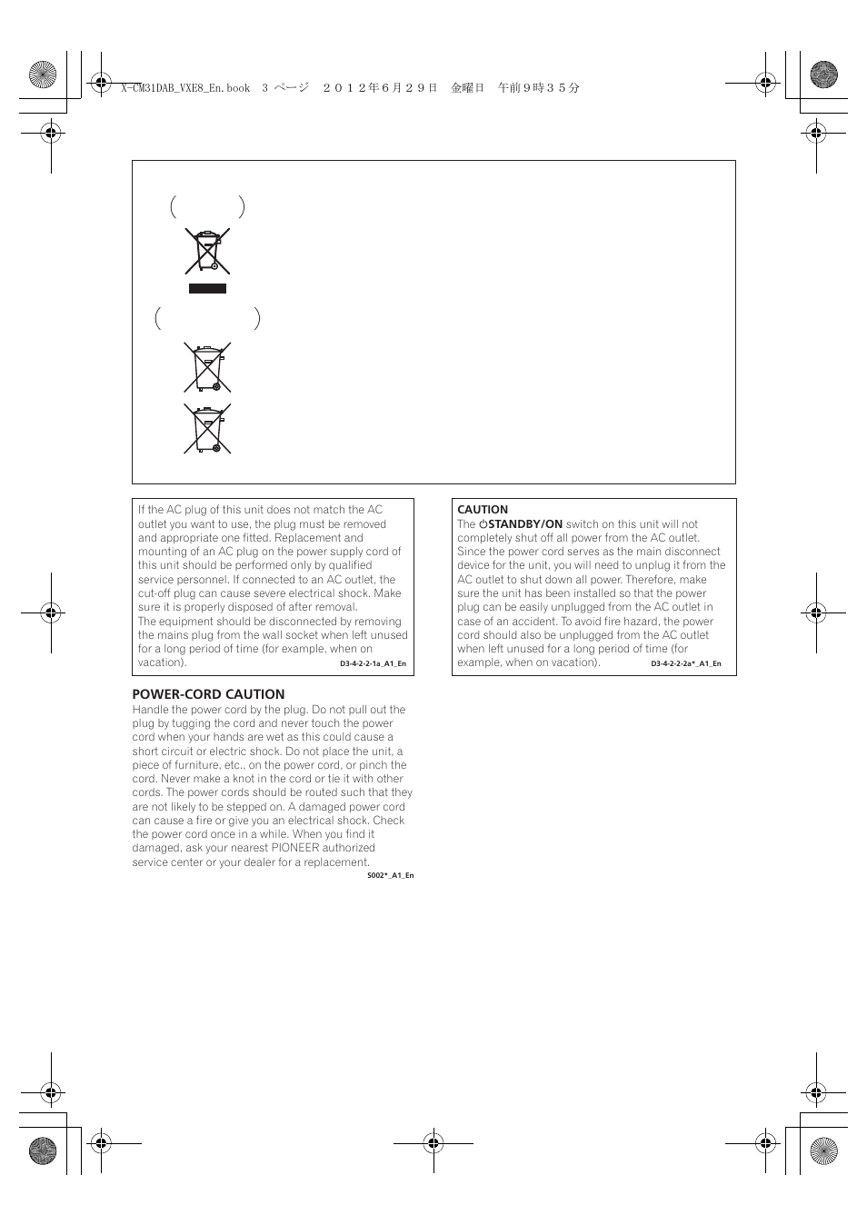 Pioneer X-CM31DAB-K User Manual | Page 3 / 36