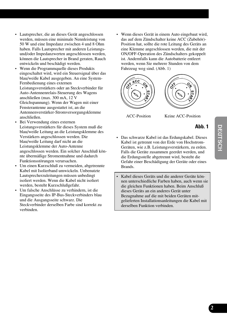 Abb. 1 | Pioneer DEH-P8400MP User Manual | Page 19 / 52