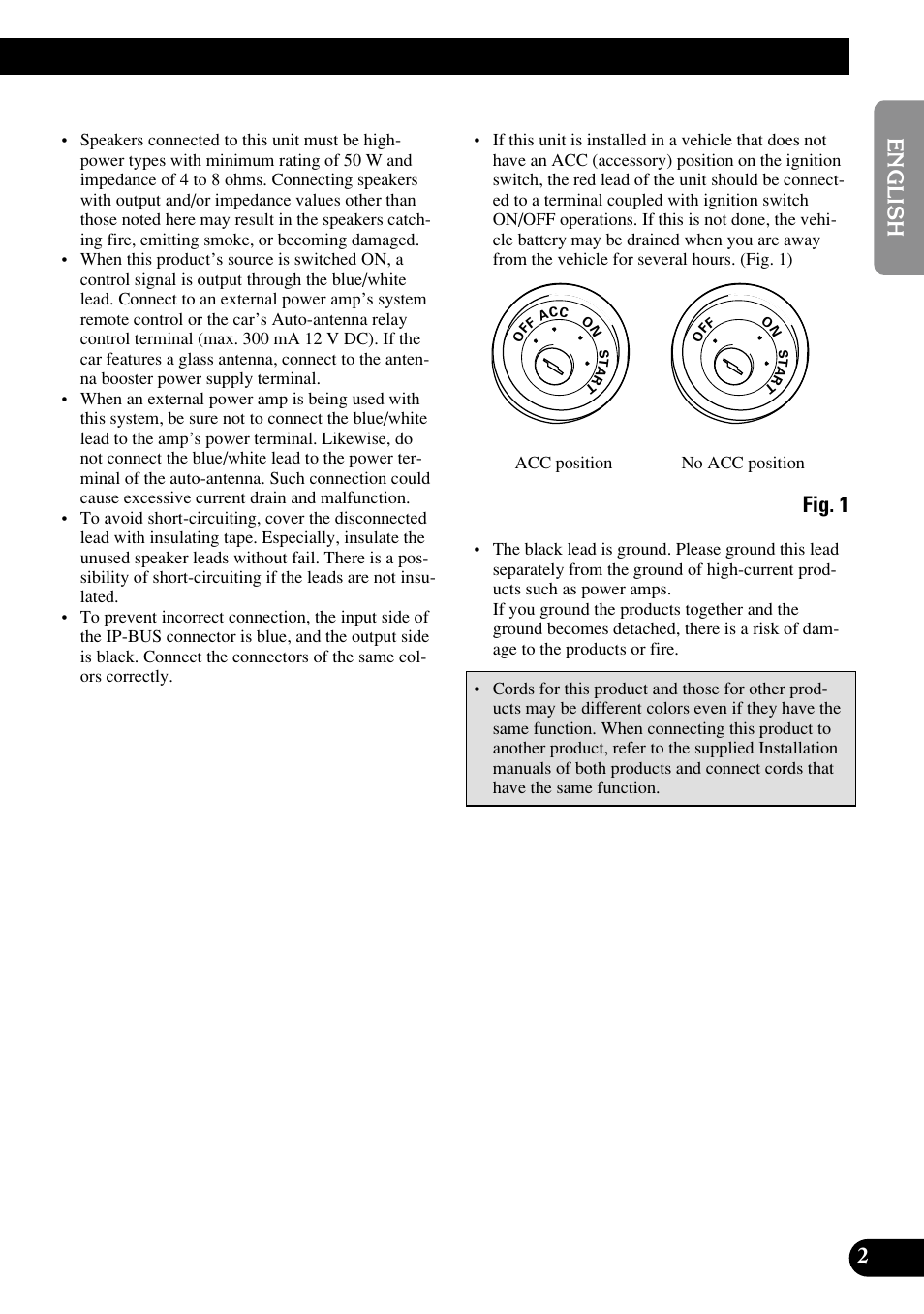 Fig. 1 | Pioneer DEH-P8400MP User Manual | Page 3 / 52
