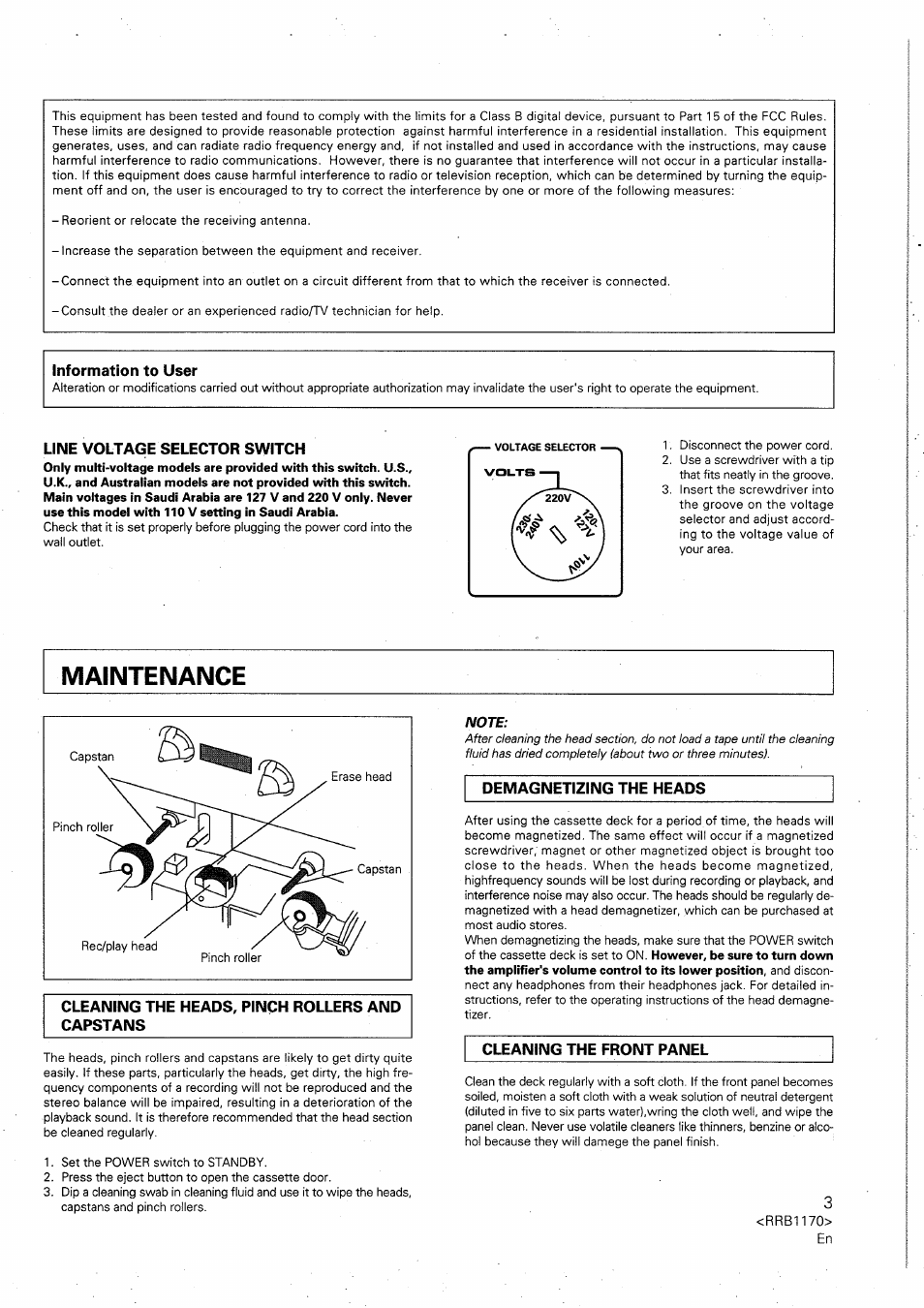 Pioneer CT-W505R User Manual | Page 3 / 20