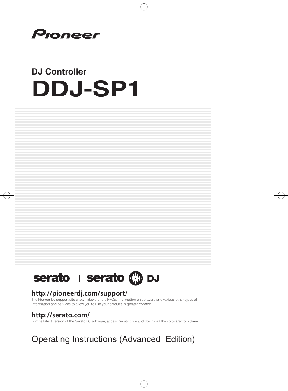 Pioneer DDJ-SP1 User Manual | 24 pages