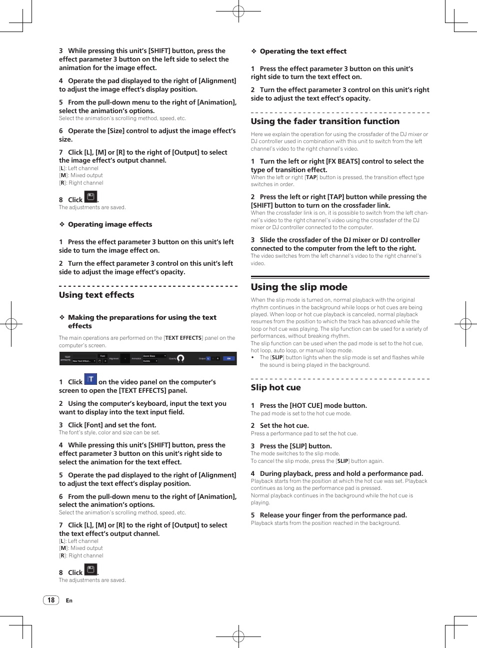 Using the slip mode | Pioneer DDJ-SP1 User Manual | Page 18 / 24