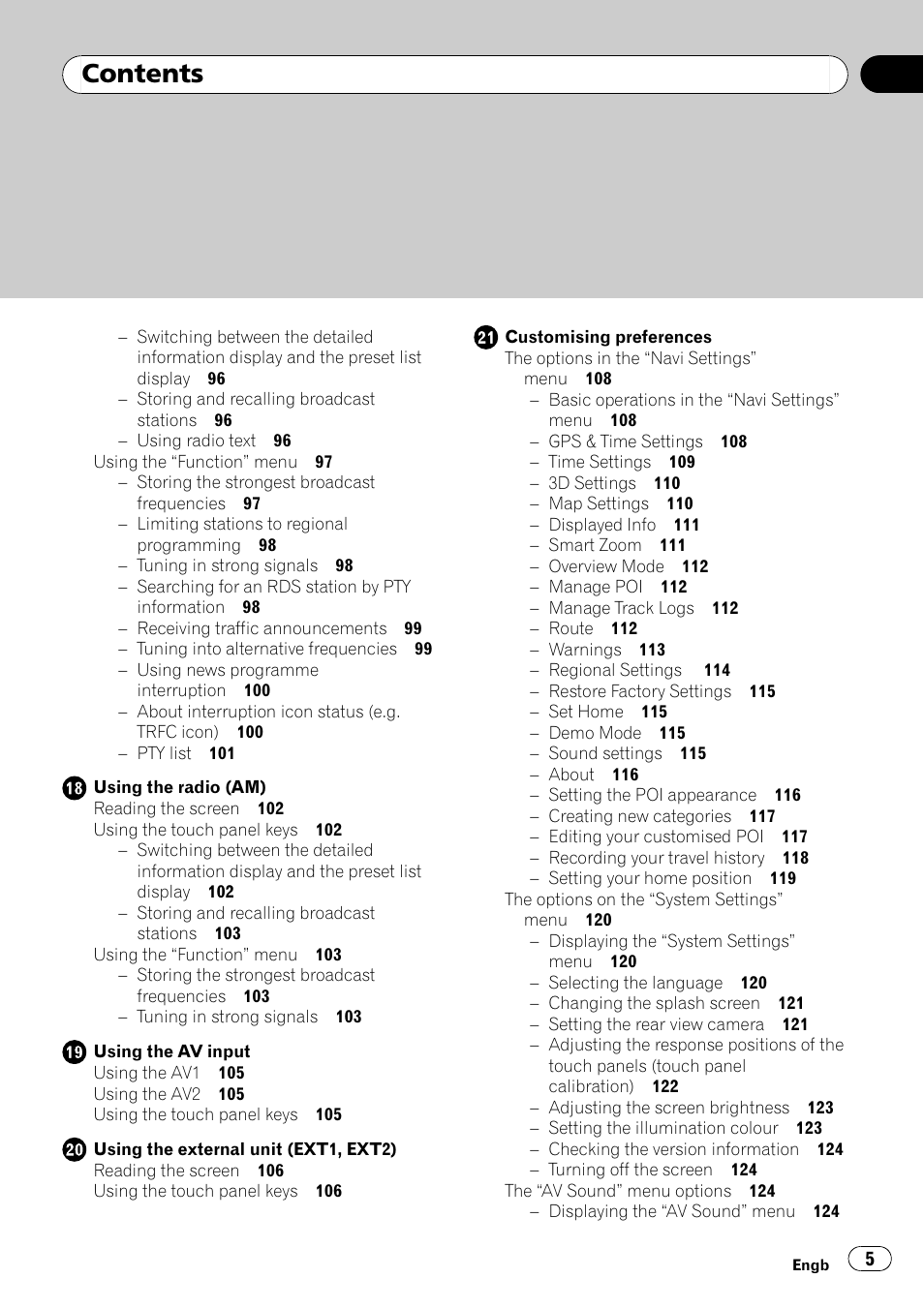 Pioneer AVIC F900BT User Manual | Page 5 / 168