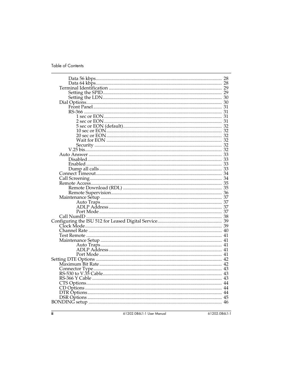 ADTRAN ISU 512 User Manual | Page 10 / 129