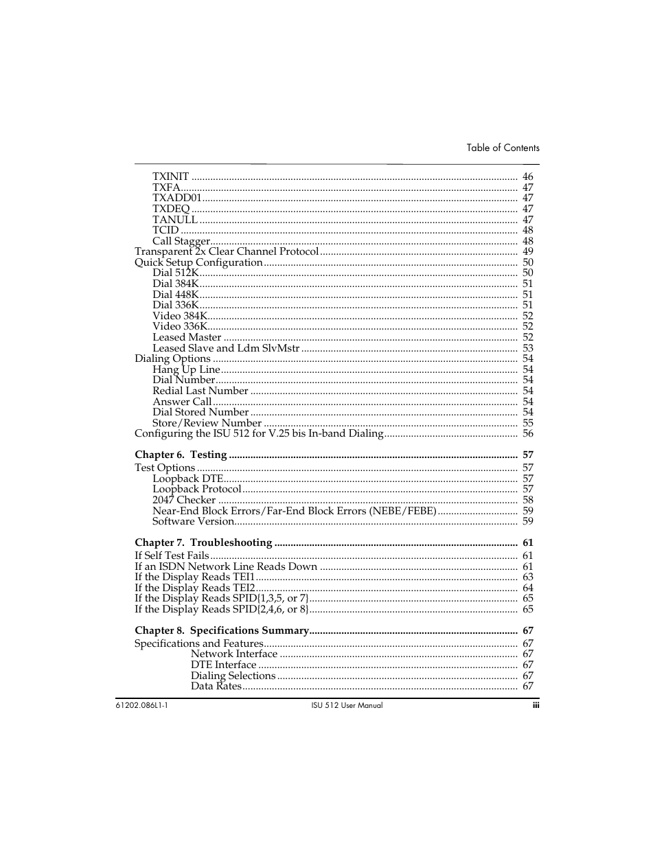 ADTRAN ISU 512 User Manual | Page 11 / 129