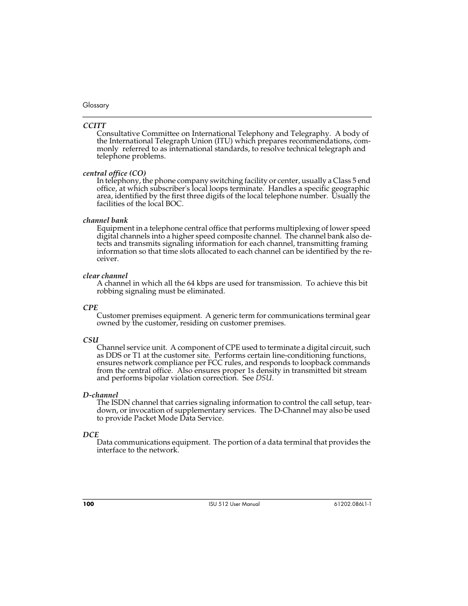 ADTRAN ISU 512 User Manual | Page 116 / 129