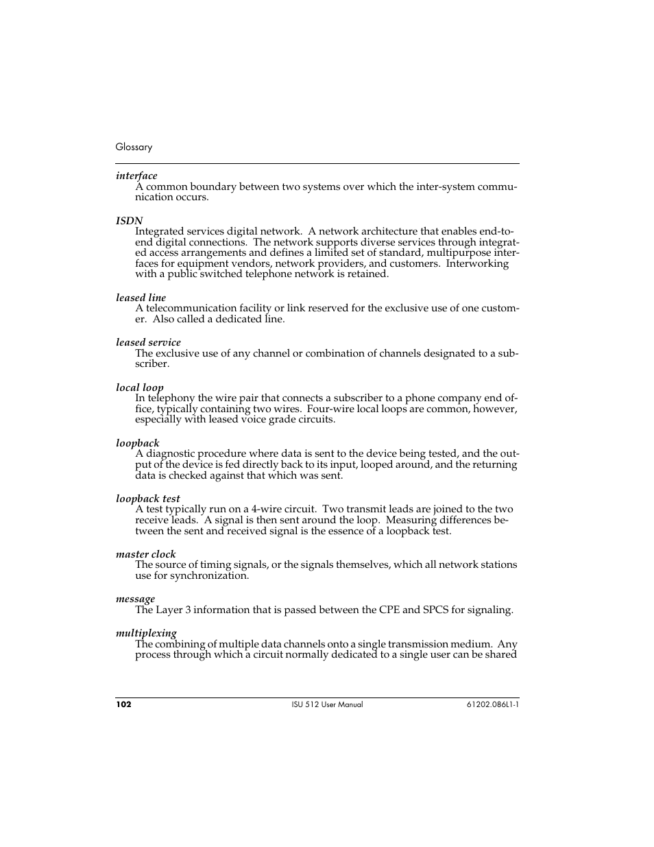 ADTRAN ISU 512 User Manual | Page 118 / 129