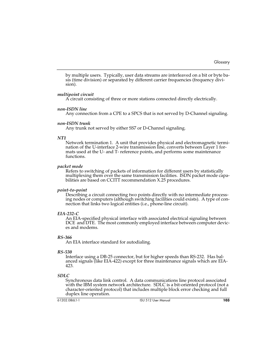 ADTRAN ISU 512 User Manual | Page 119 / 129