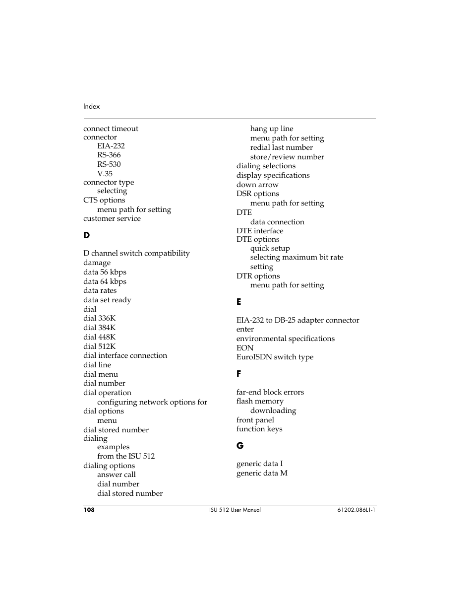 ADTRAN ISU 512 User Manual | Page 124 / 129