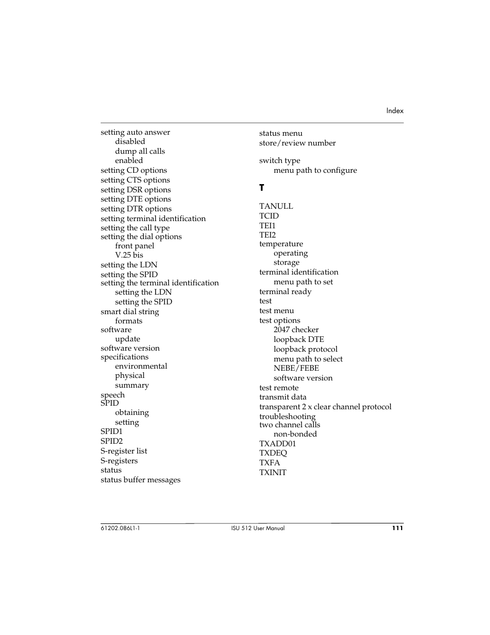 ADTRAN ISU 512 User Manual | Page 127 / 129