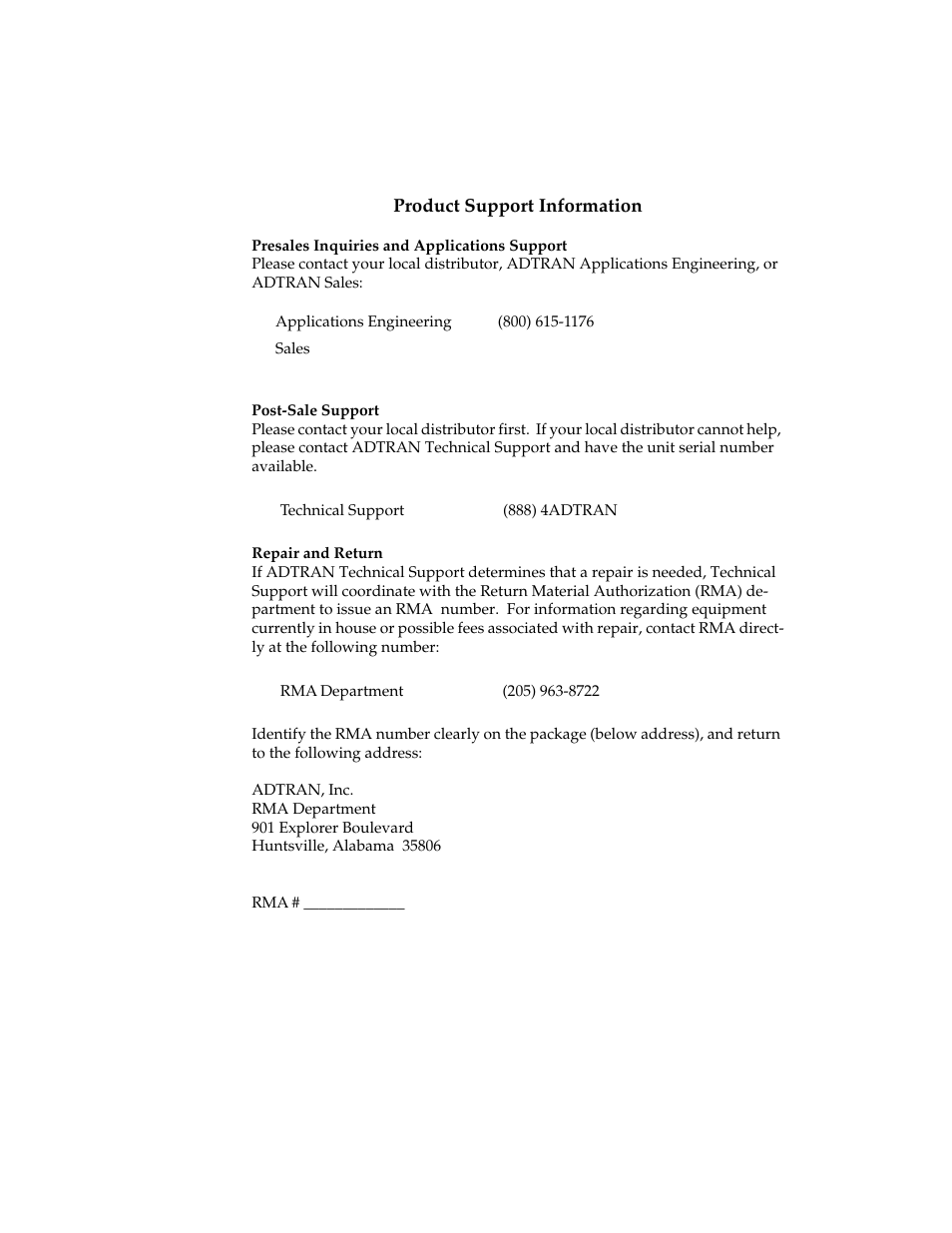 ADTRAN ISU 512 User Manual | Page 129 / 129